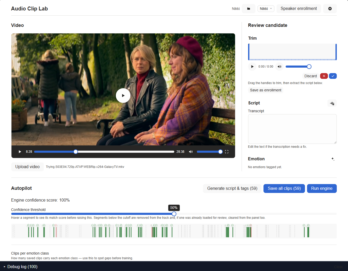 Audio clip lab: AI Voice dataset builder